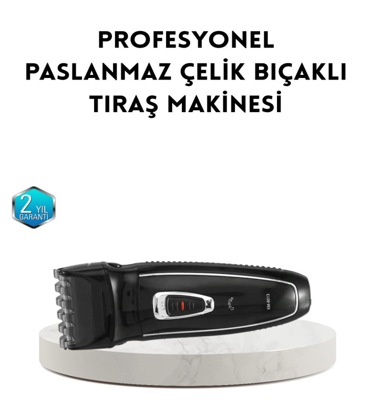 Unisex Şarjlı Saç ve Sakal Kesme Makinesi – Sessiz Motor, 1–12 mm Ayarlanabilir Başlık - Lisinya
