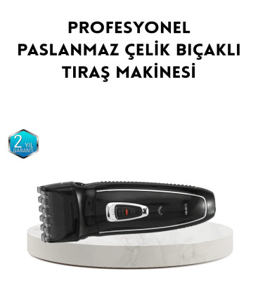 Unisex Şarjlı Saç ve Sakal Kesme Makinesi – Sessiz Motor, 1–12 mm Ayarlanabilir Başlık - Lisinya