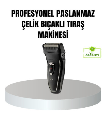 Profesyonel Şarjlı Saç ve Sakal Tıraş Makinesi – Çelik Bıçaklı, Ayarlanabilir Başlıklı, Kablosuz - Lisinya