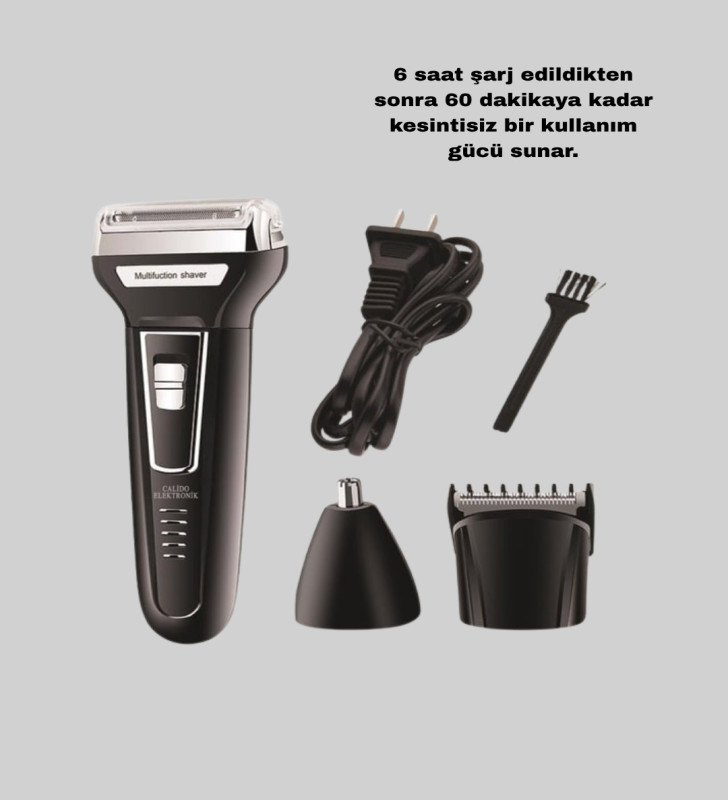 İnsua 3 Başlıklı Profesyonel Tıraş Makinesi – Sıfır Kesim, Hassas Başlık, Güçlü Motor - Lisinya