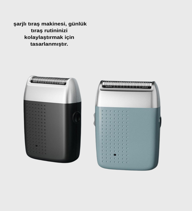 Şarjlı Kuru Kullanım Tıraş Makinesi – Kablosuz, Taşınabilir - Lisinya