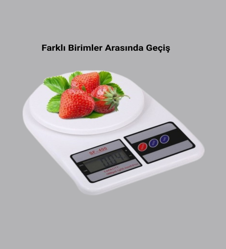 Taşınabilir Hassas Tartı – 5kg Kapasite, 1g Ölçüm, Gram ve Ons Desteği - Lisinya