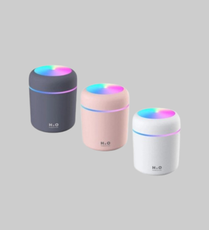 Taşınabilir USB Mini Nemlendirici – LED Aydınlatmalı, Çift Püskürtme Modu - Lisinya