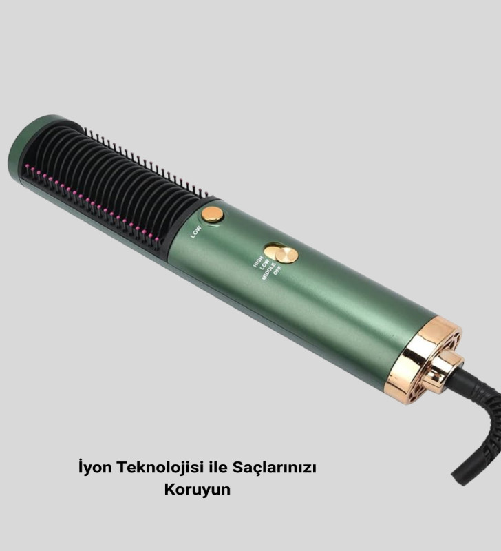 Seramik Plakalı Saç Düzleştirici – 200°C Ayarlanabilir Isı, İyon Teknolojisi - Lisinya