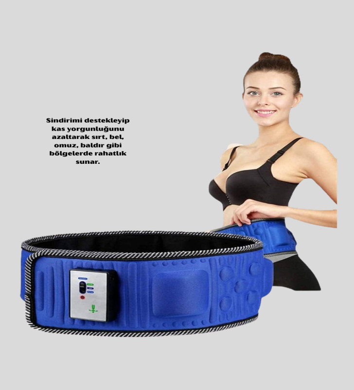 132 cm Motorlu Masaj Kemeri – 5 Kademe Hız, 2 Fonksiyon, Titreşimli Tasarım - Lisinya