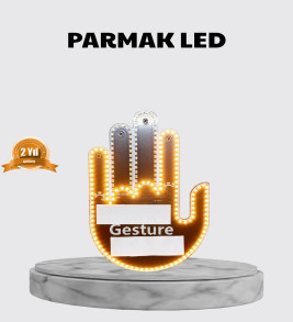 176 LED’li Amber Trafik Uyumlu Sinyal Işığı – El Hareketiyle Kontrol - Lisinya