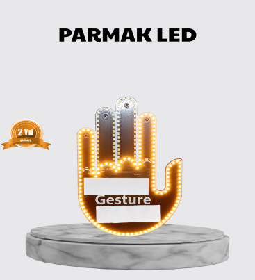 176 LED’li Amber Trafik Uyumlu Sinyal Işığı – El Hareketiyle Kontrol - Lisinya