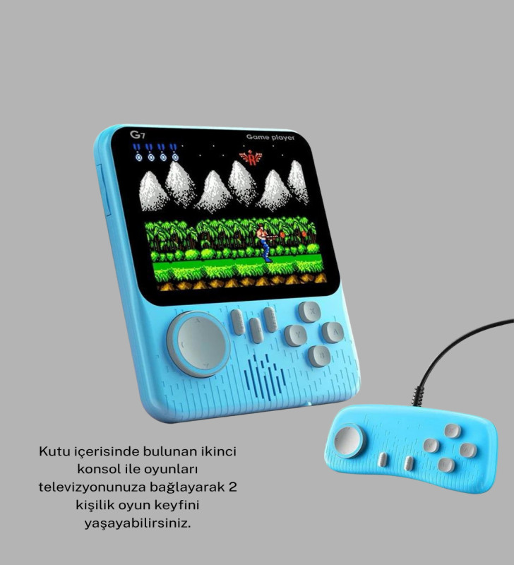 Retro Oyun Konsolu – 3.5 İnç Ekran, 666 Klasik Oyun, TV Bağlantılı - Lisinya