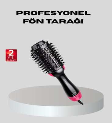 1200W Fön Tarağı – 3 Isı Ayarı, Negatif İyonlu, Hızlı ve Pürüzsüz Sonuç - Lisinya