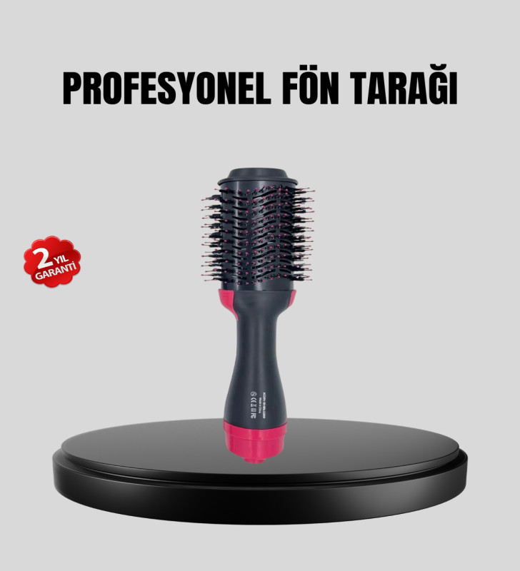 220°C Profesyonel Fön Tarağı – Negatif İyon Teknolojili, 3 Isı Kademeli, 1200W - Lisinya