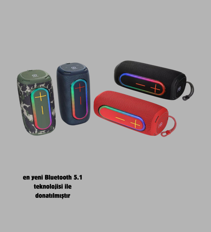 Kablosuz Hoparlör – Bluetooth 5.1, Güçlü Bas ve 10 Metre Menzil - Lisinya