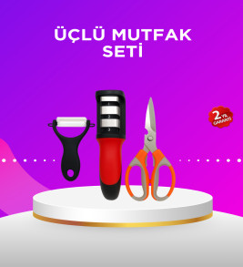 Çok Amaçlı Mutfak Makas Seti – Paslanmaz Çelik ve Ergonomik Tasarım - Lisinya