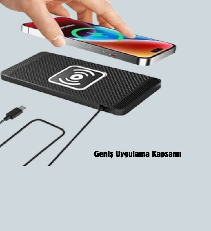 Hızlı Kablosuz Araç Şarj Cihazı – Manyetik Pad, Aşırı Isınma Korumalı - Lisinya