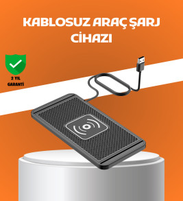 Araç İçi Kablosuz Şarj Pedi – Manyetik Güçlü Tutuş, Hızlı Şarj Özelliği - Lisinya