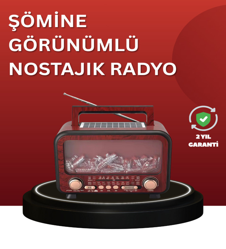 Solar Panelli Alev Işıklı Bluetooth Hoparlör – Çoklu Giriş, Uzun Pil Ömrü - Lisinya