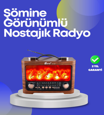 Taşınabilir Kamp Hoparlörü – Solar Şarjlı, Şömine Efektli, 7W Güçlü Ses - Lisinya