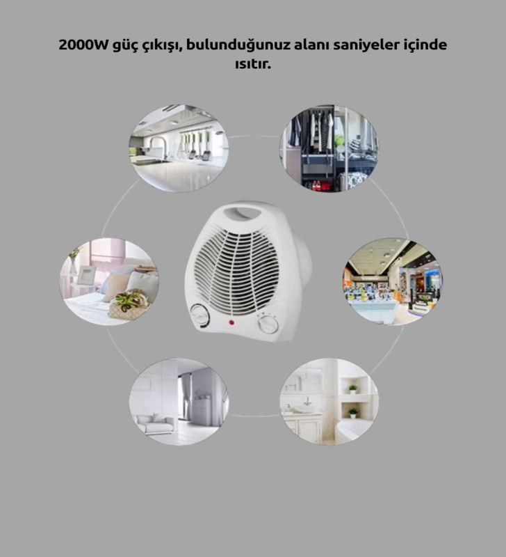 Fanlı Elektrikli Isıtıcı - Lisinya