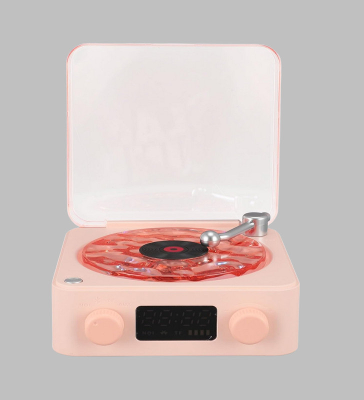 Retro Bluetooth Hoparlör PEMBE - Lisinya