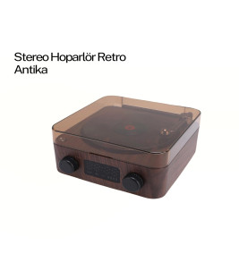 GRAMAFON SPEAKER KAHVERENGİ - Lisinya