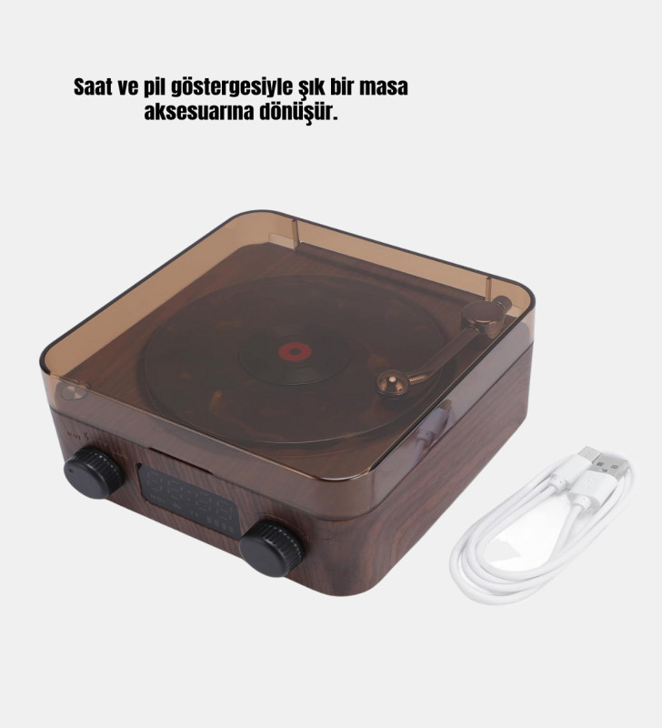 GRAMAFON SPEAKER KAHVERENGİ - Lisinya