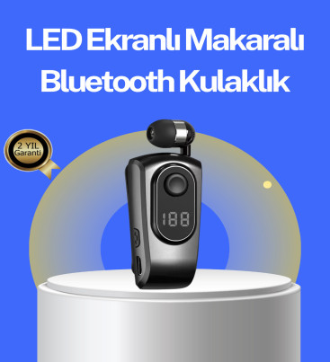 Dijital Ekranlı Bluetooth Kulaklık – Titreşimli Bildirim, 25 Saat Kullanım - Lisinya