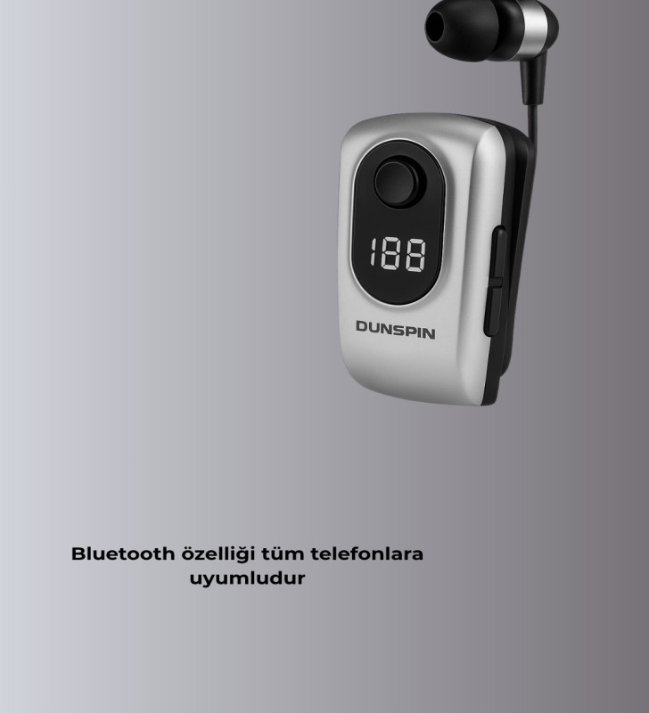 Titreşimli Bluetooth Kulaklık – Uzun Pil Ömrü, Dijital Ekranlı Kablosuz Tasarım - Lisinya