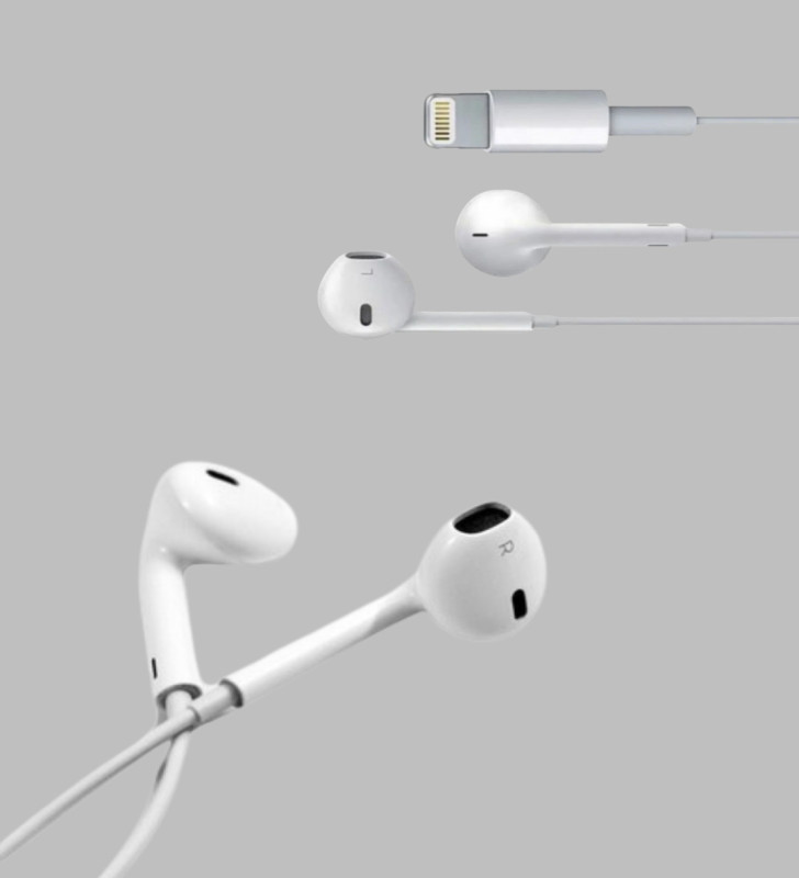 iPhone 14 ve altındaki modellerle uyumlu Kablolu kulaklık - Lisinya