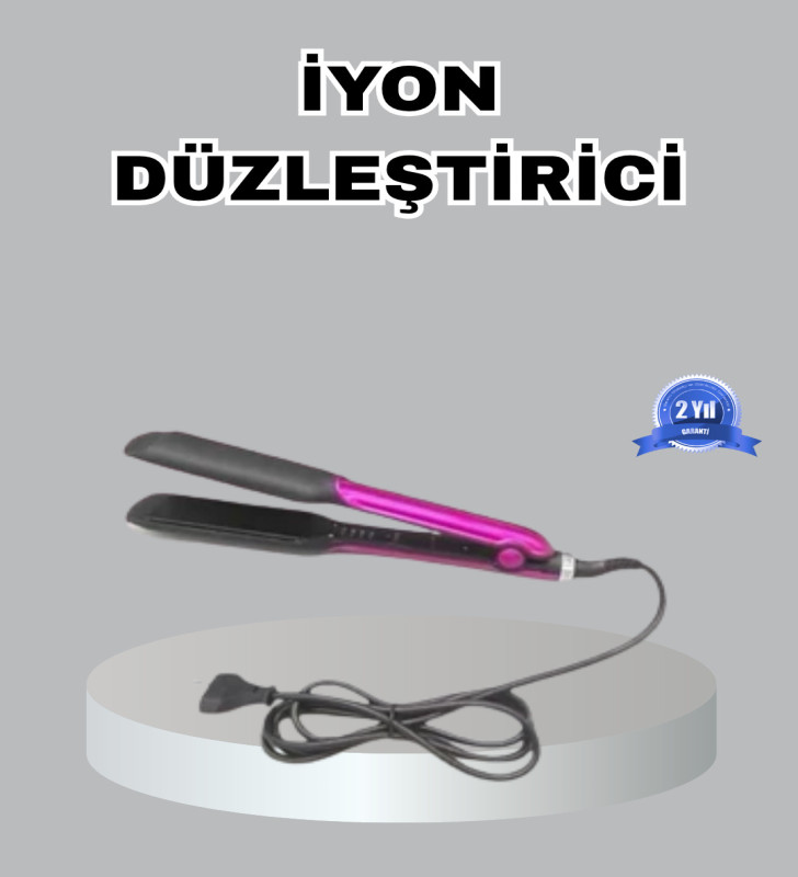 Seramik Plakalı Saç Düzleştirici – Plaka Kilitli ve Elektriklenme Önleyici - Lisinya