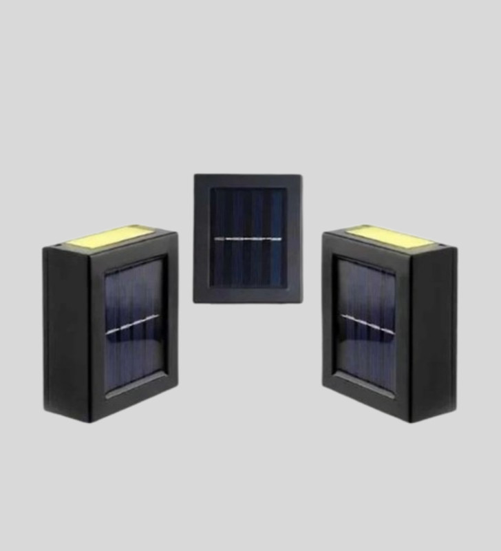 Solar Güçlü 6 LED Dış Mekan Lambası – Otomatik Aç/Kapa Işık Sensörlü Aydınlatma - Lisinya