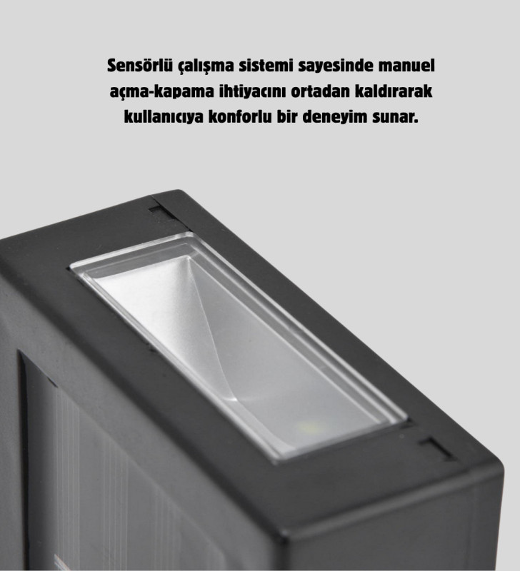 6 LED Güneş Enerjili Sensörlü Lamba – Akıllı Işık Sensörlü, Enerji Tasarruflu Bahçe Aydınlatma - Lisinya
