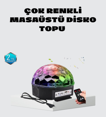 Taşınabilir Mini Disko Topu Lamba – Müzikle Senkronize Işık Efekti ve Parti Atmosferi - Lisinya