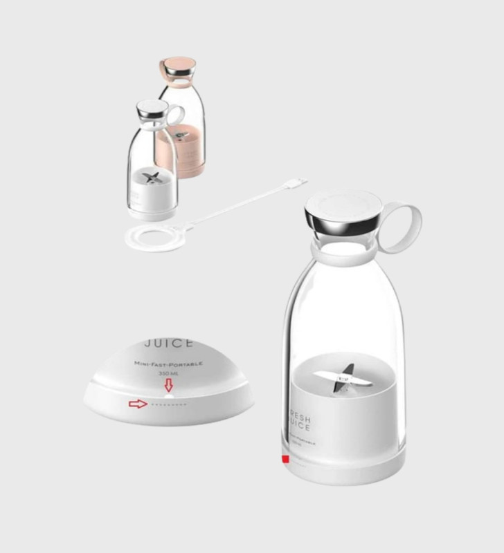 Şarjlı Portatif Blender – Gıda Sınıfı Malzeme, 10 Kullanımlık Pil, Mini Boy ve Hafif Tasarım - Lisinya