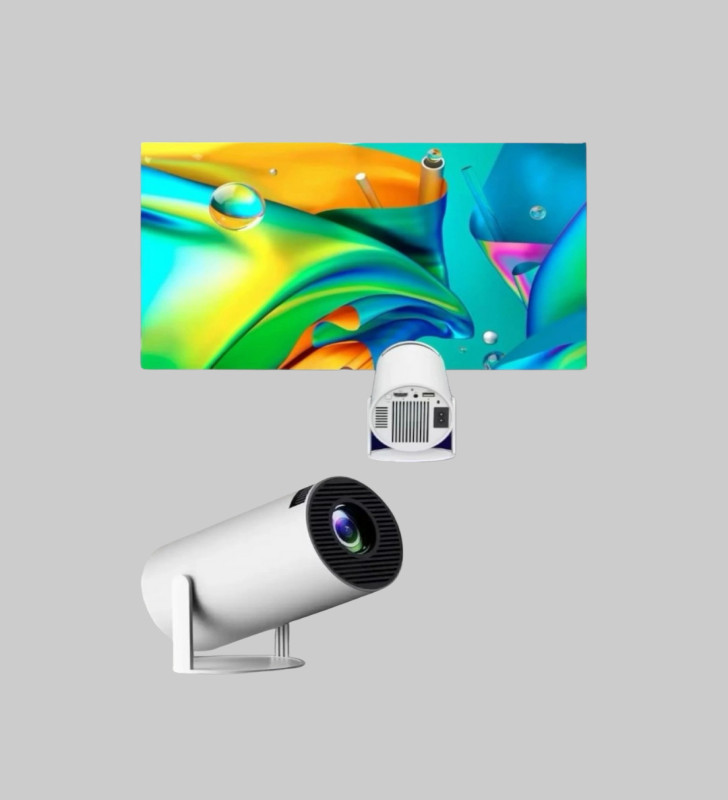 Full HD 4K Destekli Akıllı Projeksiyon – 130 inç Ekran, Uzun Ömürlü Ampul ve Çoklu Giriş - Lisinya