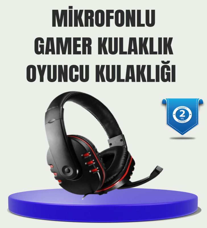 Stereo Gaming Kulaklık – Yüksek Ses Kalitesi, Ergonomik Yapı - Lisinya