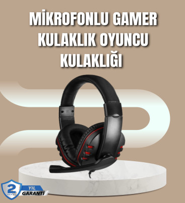 Mikrofonlu Oyun Kulaklığı – Mavi Işıklı, Uzun Süre Konforlu Kullanım - Lisinya