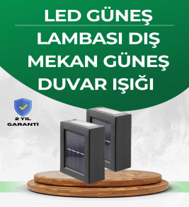 Şeffaf Abajurlu Duvar Tipi Solar Işık - Lisinya