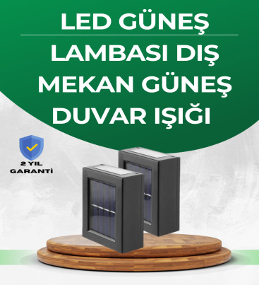 Şeffaf Abajurlu Duvar Tipi Solar Işık - Lisinya