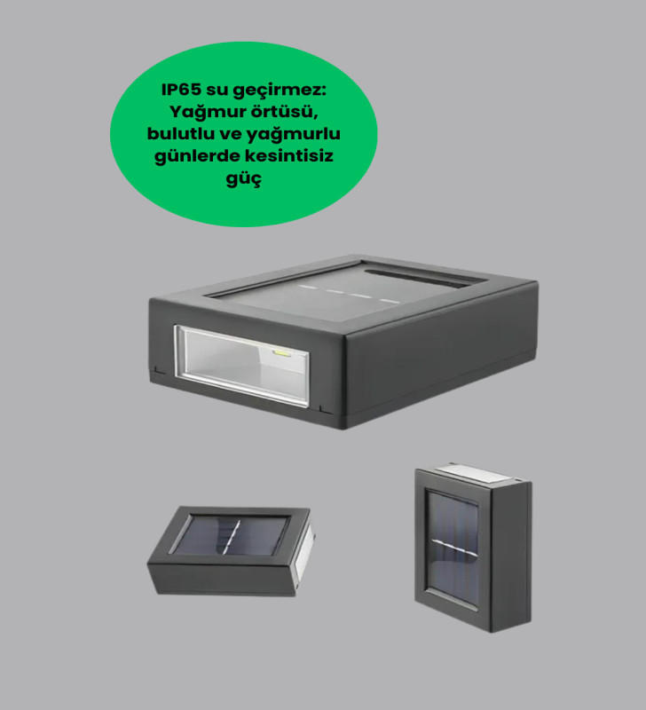 Güneş Enerjili LED Duvar Aydınlatması - Lisinya