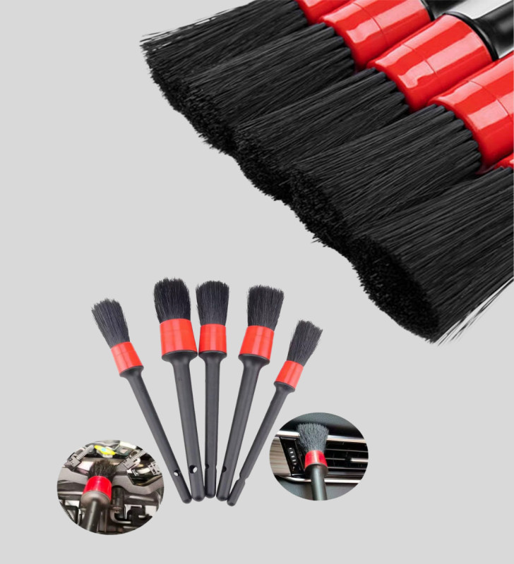 5'li Araba Temizlik Fırçaları-Farklı Boyutlu Fırçalarla Derinlemesine Temizlik - Lisinya