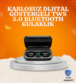 1800 mAh Güçlü Şarj Kutusu ile Bluetooth Kulaklık Seti - Lisinya