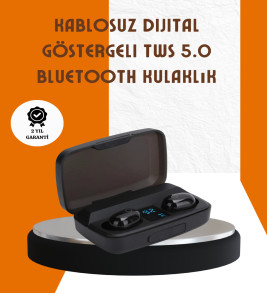 Bluetooth V5.0 Parmak Dokunmatik Kontrol Kablosuz Kulaklık Şarj Kutulu Model - Lisinya