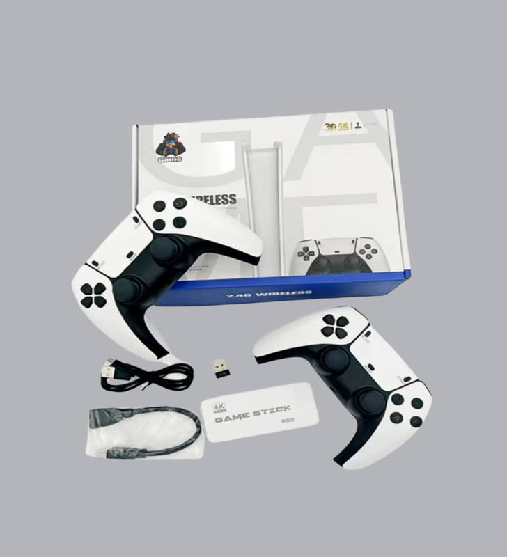 HDMI Çıkışlı Kablosuz 2 Kollu 4K Retro Oyun Kutusu - Lisinya