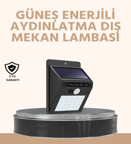 Enerji Tasarruflu ve Otomatik Sensörlü LED Güneş Işığı – Dış Mekan Uyumlu - Lisinya