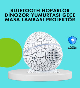 Dinozor Yumurtası Tasarımlı Gece Lambası – Müzik ve Işık Senkronizasyonlu - Lisinya