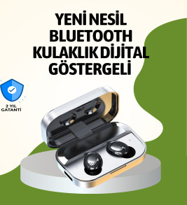 Gerçek Kablosuz Kulaklık – Bluetooth 5.0, Şarj Kutulu, Parmak İzi Kontrollü - Lisinya