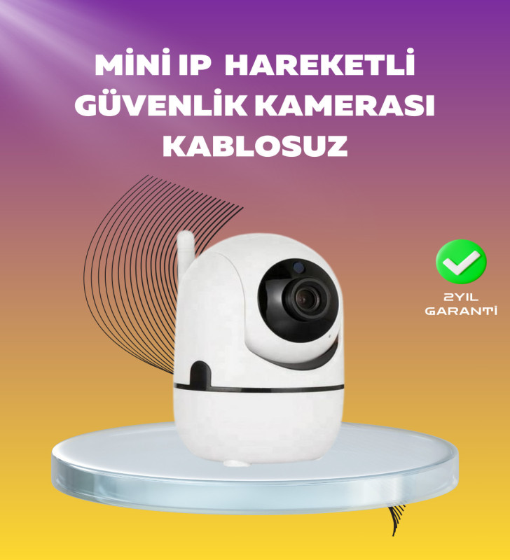 1080P WiFi Akıllı Güvenlik Kamerası – Pan & Tilt, Hareket Takip ve İki Yönlü Ses - Lisinya