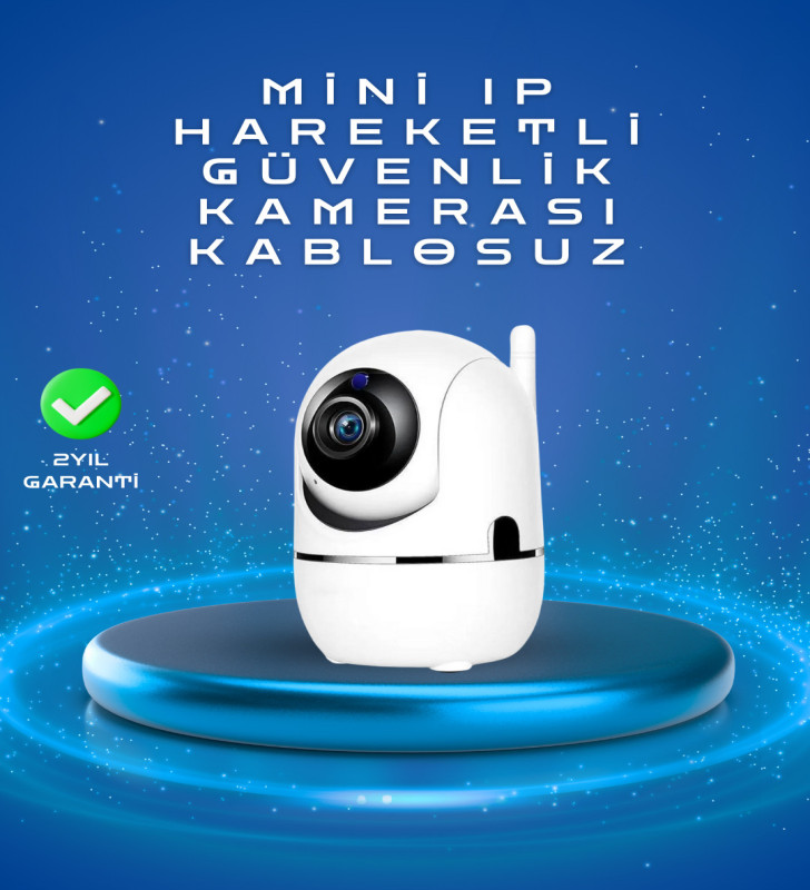 Full HD 1080P Kablosuz Pan & Tilt Güvenlik Kamerası – Hareket Takipli ve İki Yönlü Sesli - Lisinya