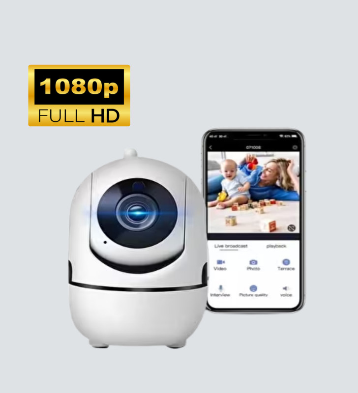 360° Dönen Akıllı WiFi Kamera – Uzaktan Kontrol ve İki Yönlü Ses Özellikli - Lisinya