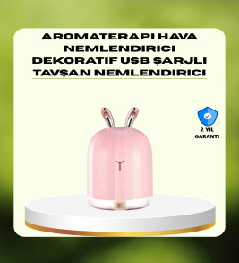 200 ml Ultrasonik Aroma Difüzör ve Hava Nemlendirici Gece Lambalı - Lisinya
