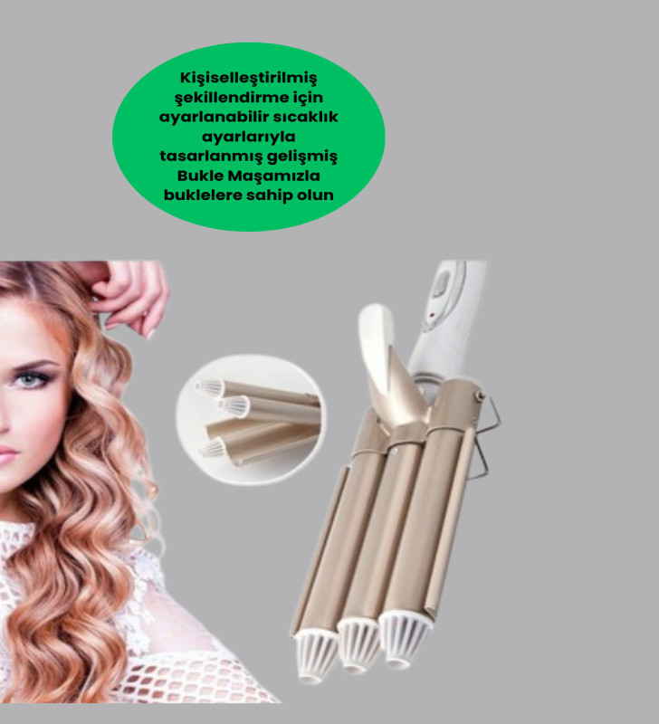 Profesyonel Kullanıma Uygun Bukle Maşası - Lisinya